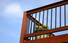 Zelaya Jr Painting - stained wood deck